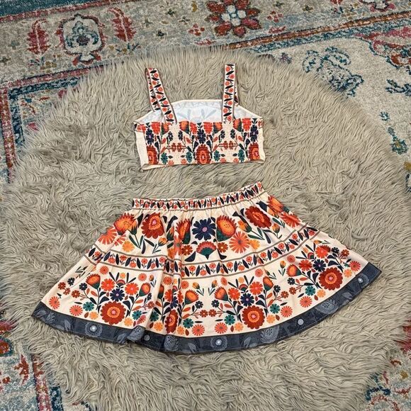 SHEIN floral skirt and crop top set XL - Picture 5 of 5